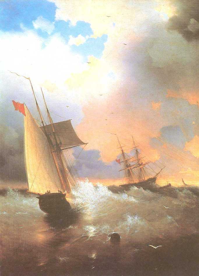 Sailing ship (1870).