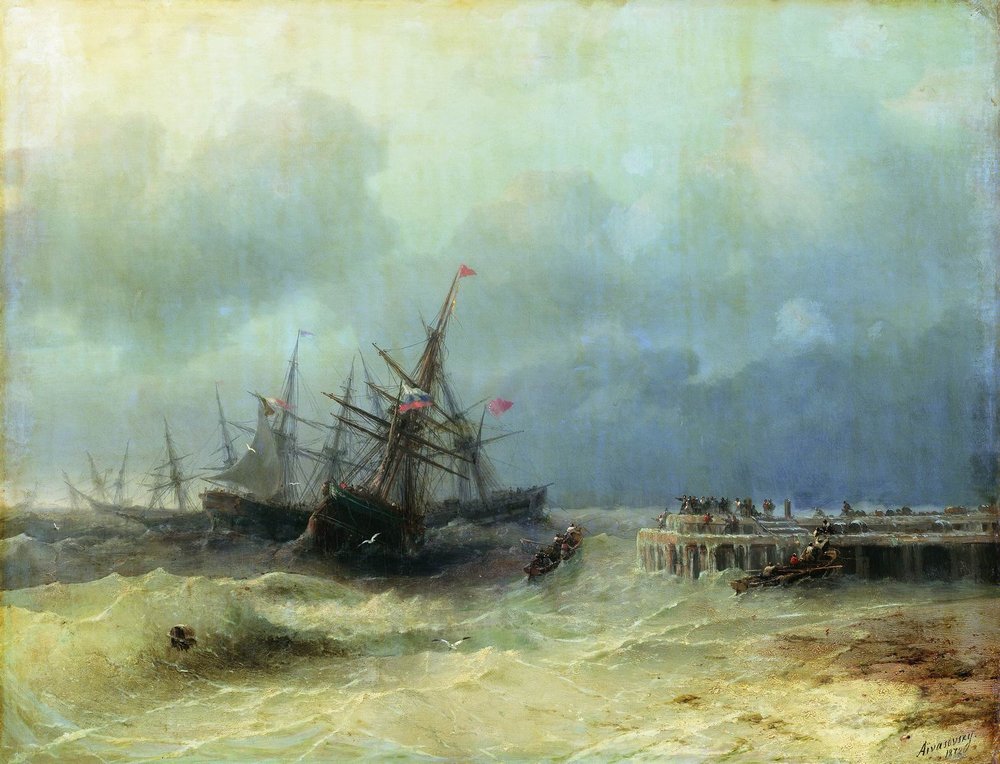 Fleeing from the storm (1872).