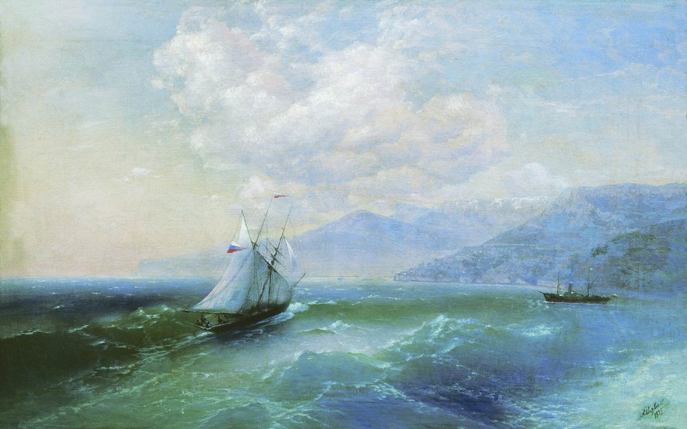 On the coast (1875).