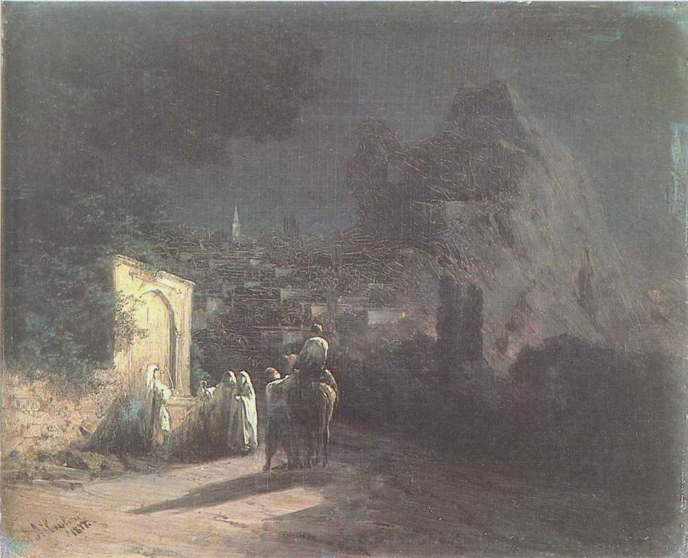 Lunar night at the spring (1877).