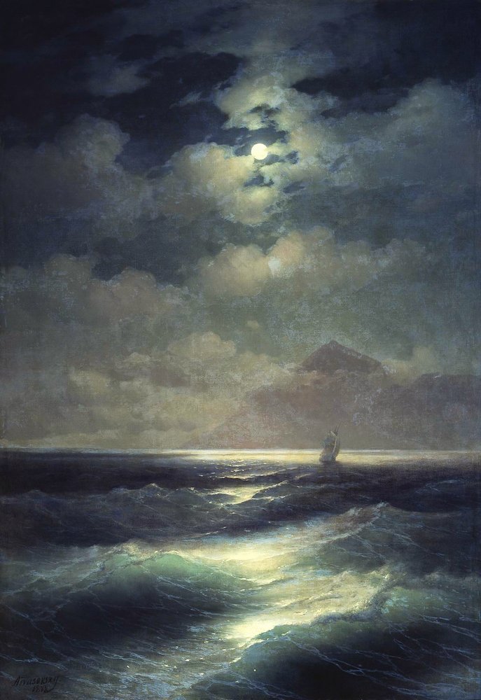 Sea view by Moonlight (1878).