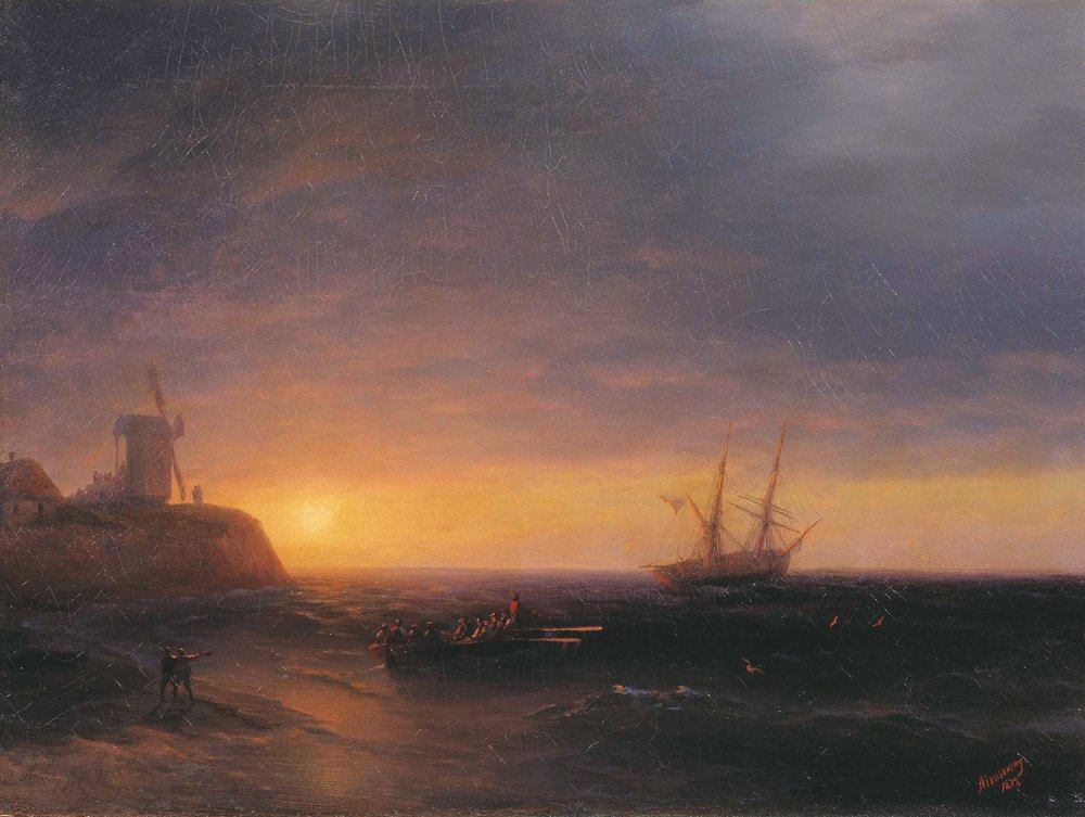 Sunset at Sea (1878).