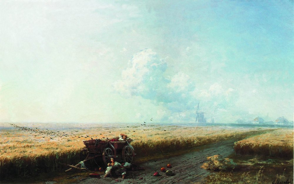 During the harvest in Ukraine (1883).