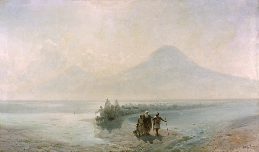 Dejection of Noah from mountain Ararat (1889).
