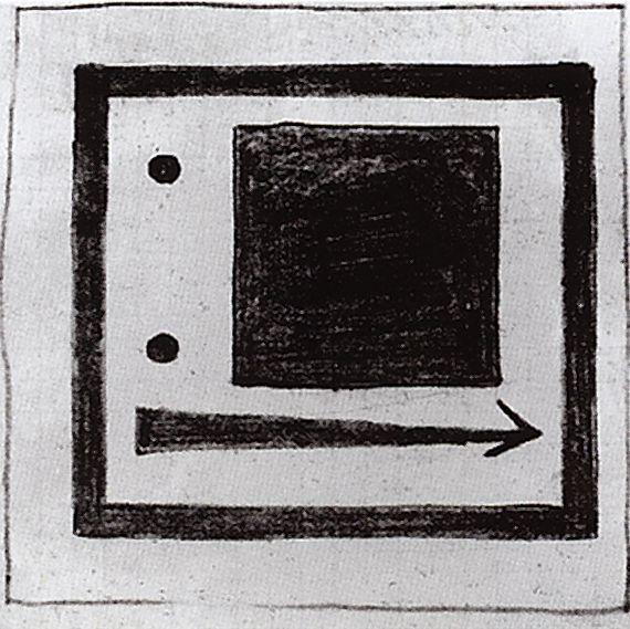 Square, circle and arrow (1915).