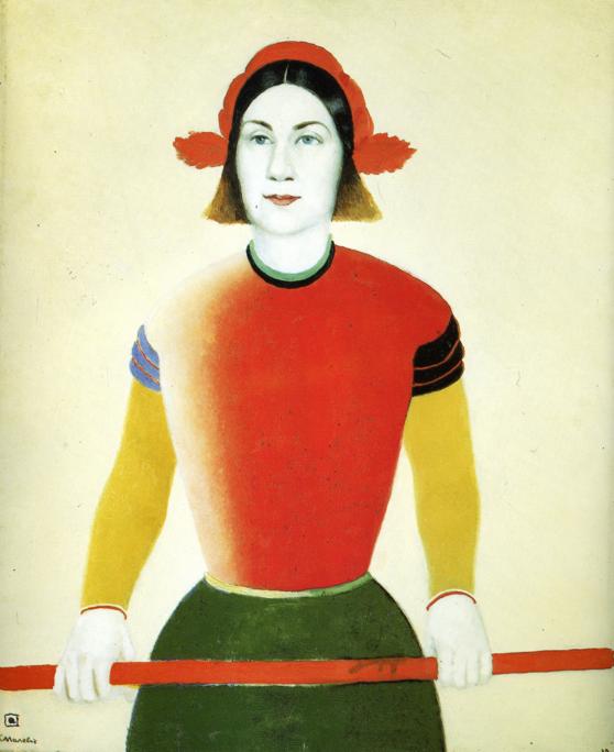 Girl with Red Flagpole (1933).