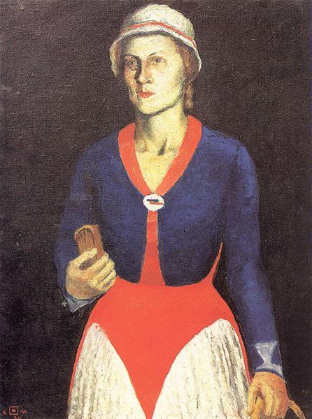 Portrait of the Artist's Wife (1934).