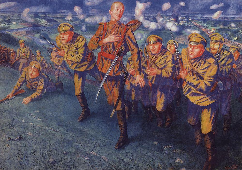 On the Line of Fire (1916).