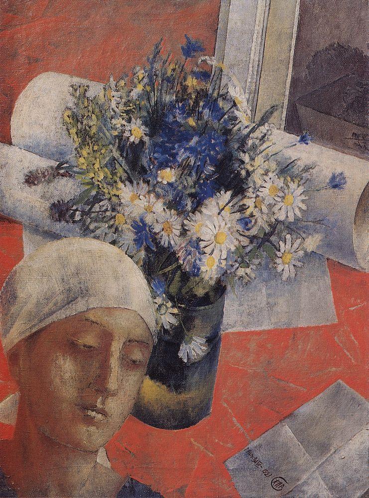 Still Life (with a female head) (1921).