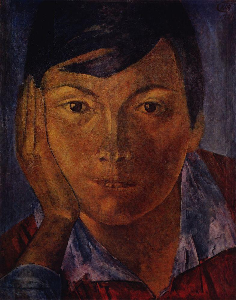 Yellow face (female face) (1921).