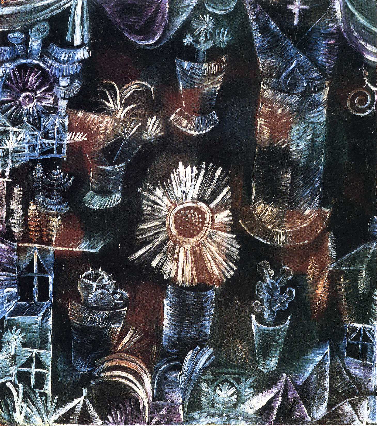 Still Life with Thistle Bloom (1919).