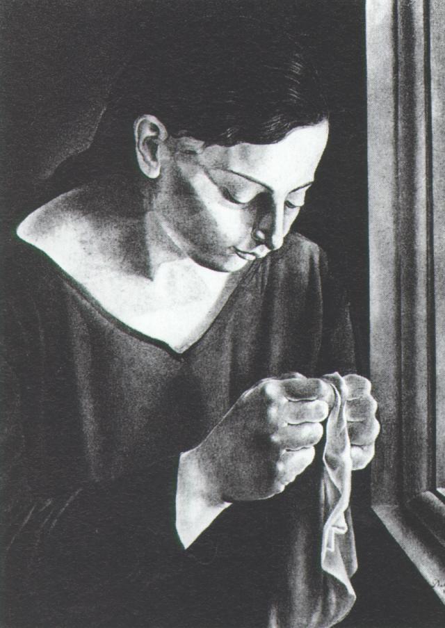 Ana Maria, Sewing (1926).