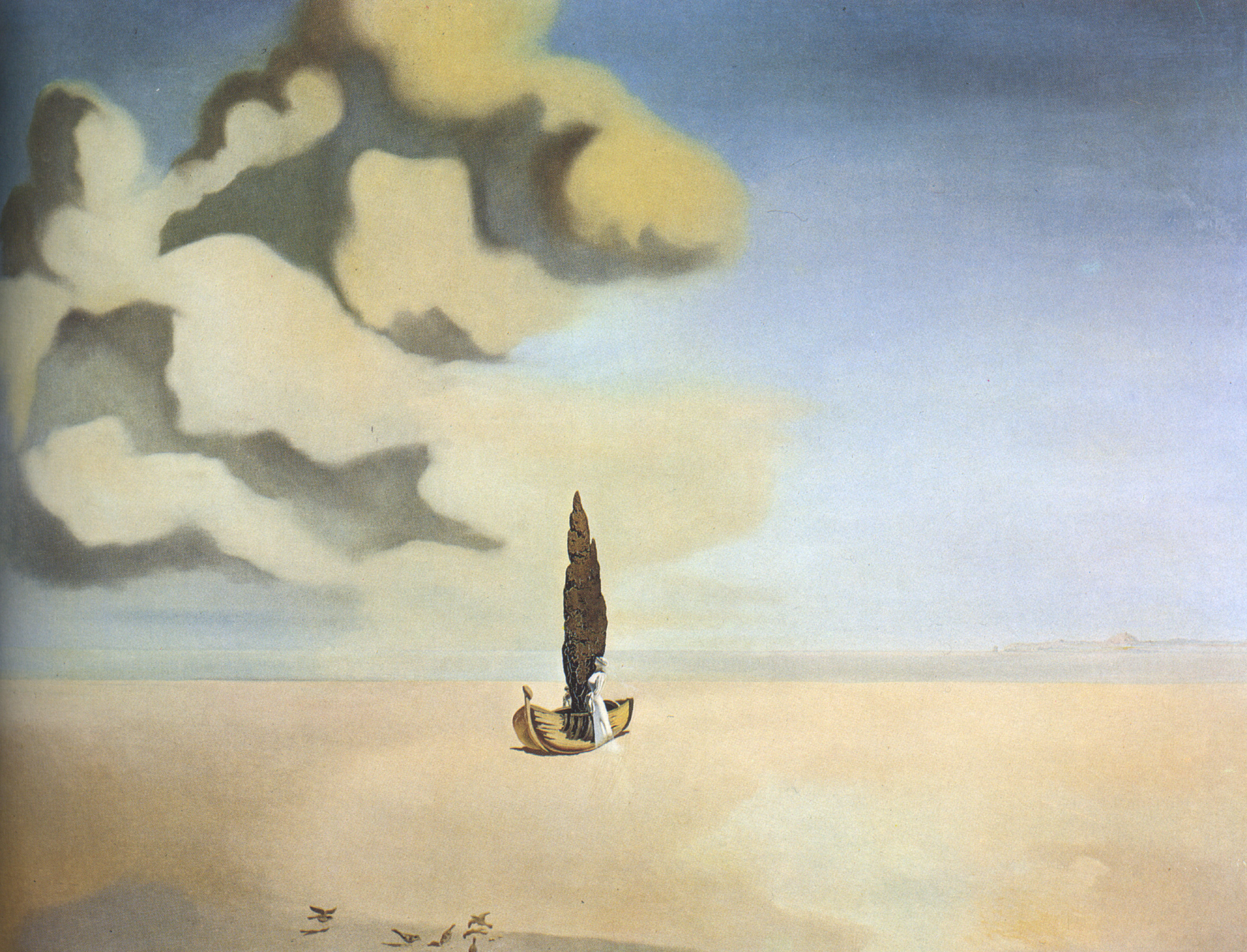 Figure and Drapery in a Landscape (1934).