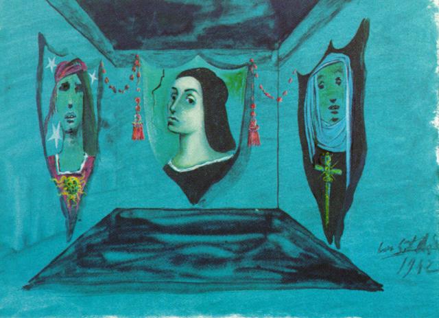 Design for the set of 'Romeo and Juliet' (1942).