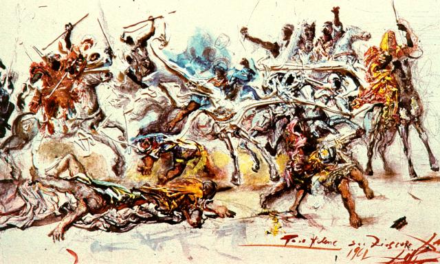 Study for 'The Battle of Tetuan' (1961).