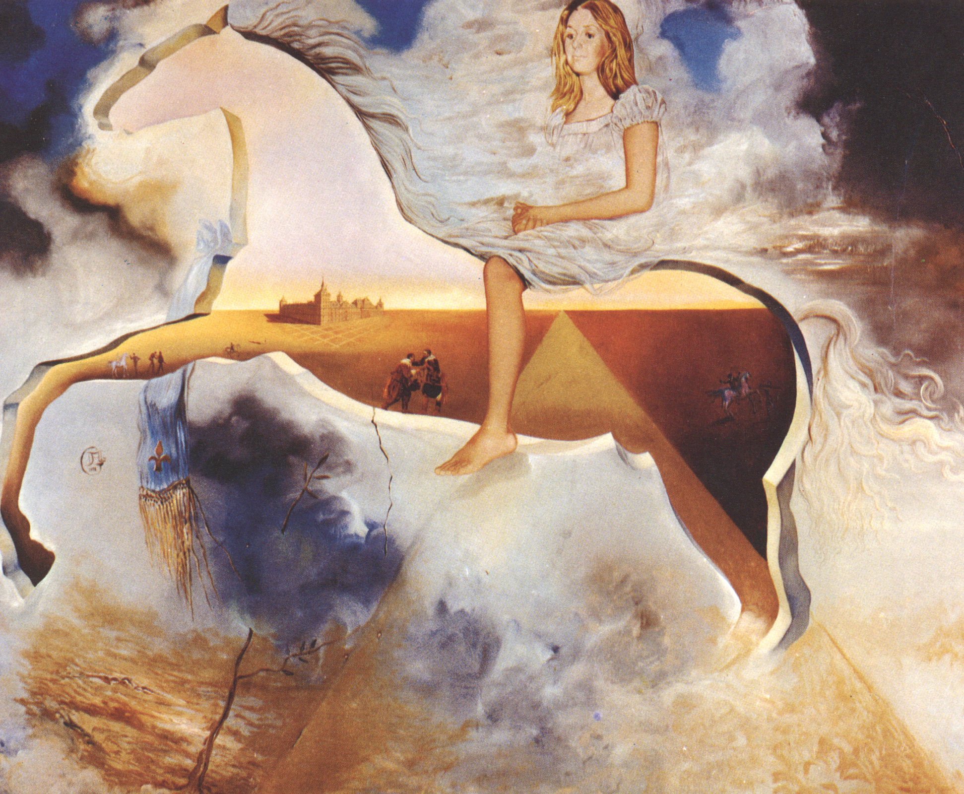 Equestrian Portrait of Carmen Bordiu-Franco (1974).