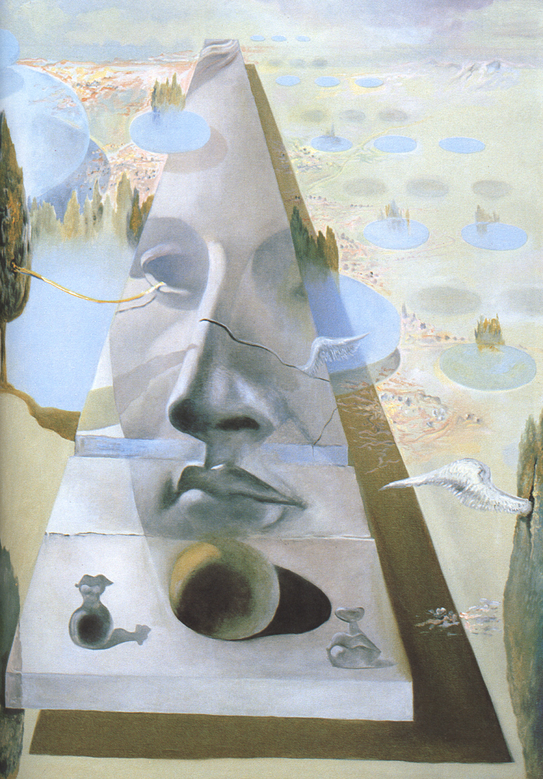 Apparition of the Visage of Aphrodite of Cnidos in a Landscape (1981).