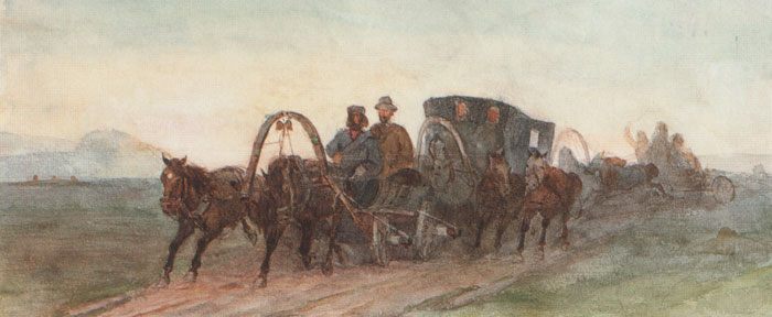 Minusinsk. On the way. (1873).