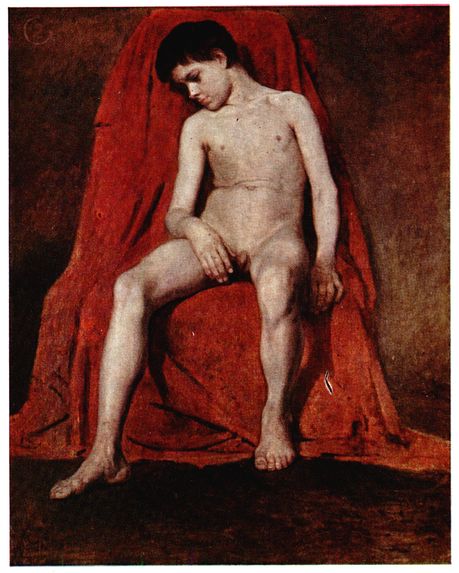 Male nude (1874).