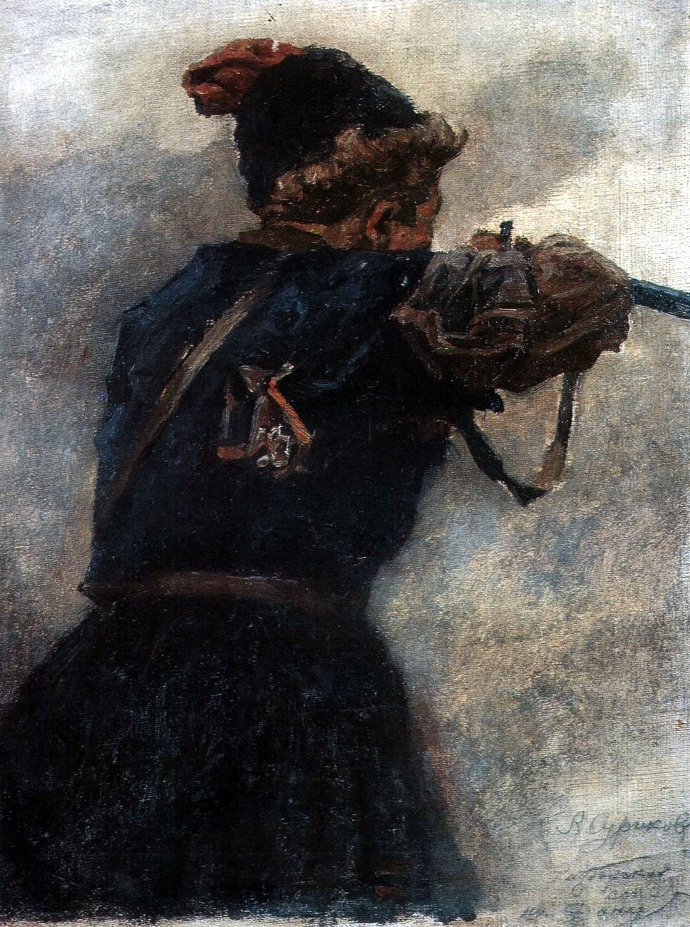 Shooting cossack (1895).