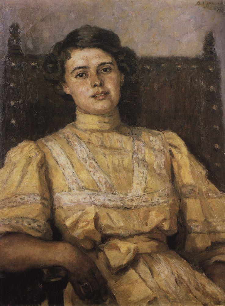 Portrait of E. N. Sabashnikova (1907).