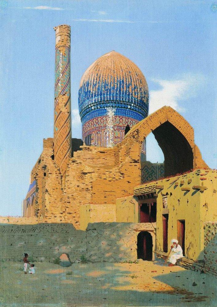 Gur Emir Mausoleum. Samarkand (1870).