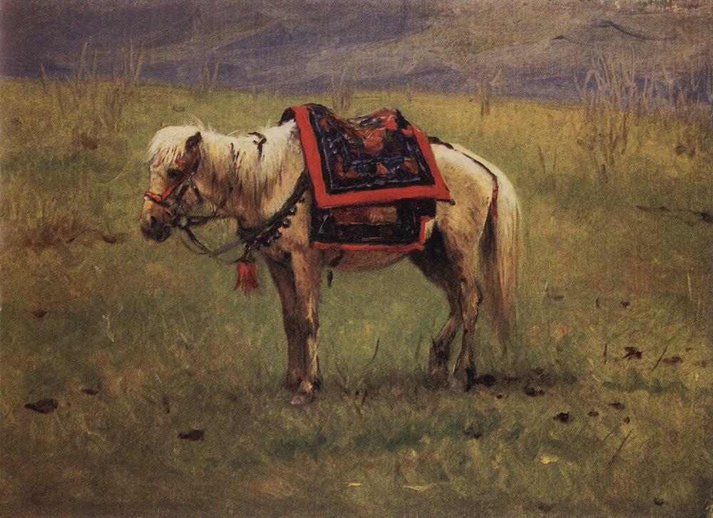Himalayan ponies (1875).
