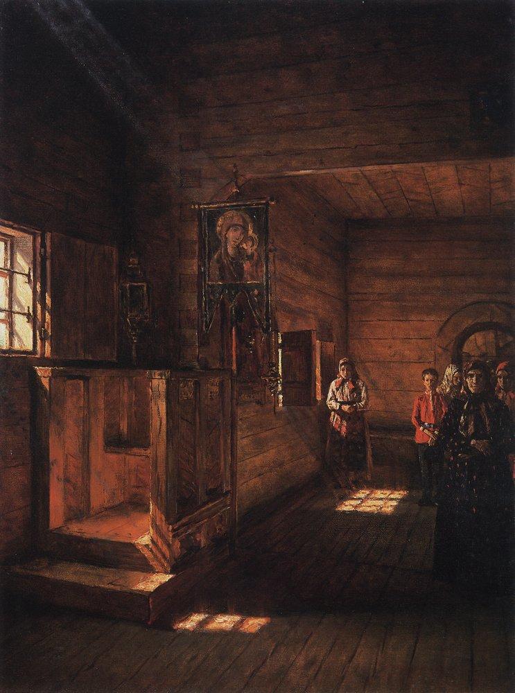 Interior of the Church of St. John the Evangelist on the Ishna near Rostov Yaroslavsky (1888).