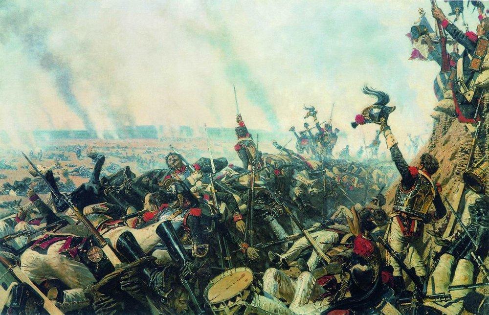 The end of Borodino battle (1900).