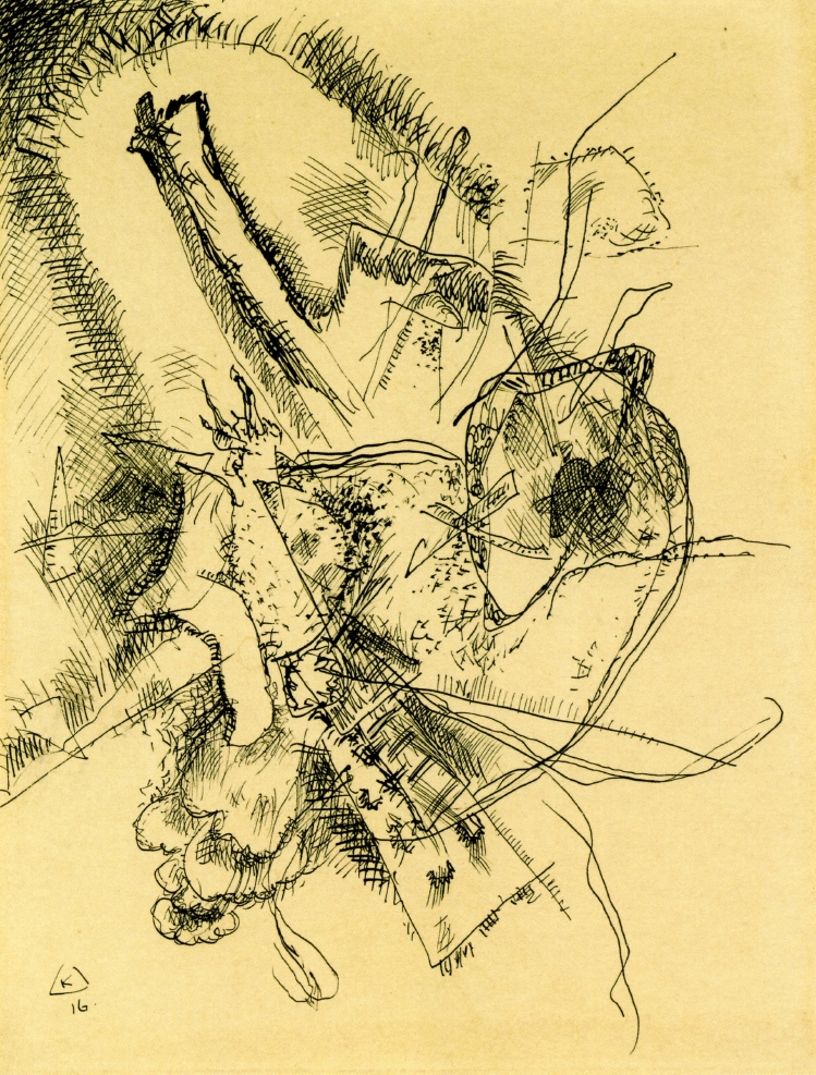 Drawing for Etching II (1916).
