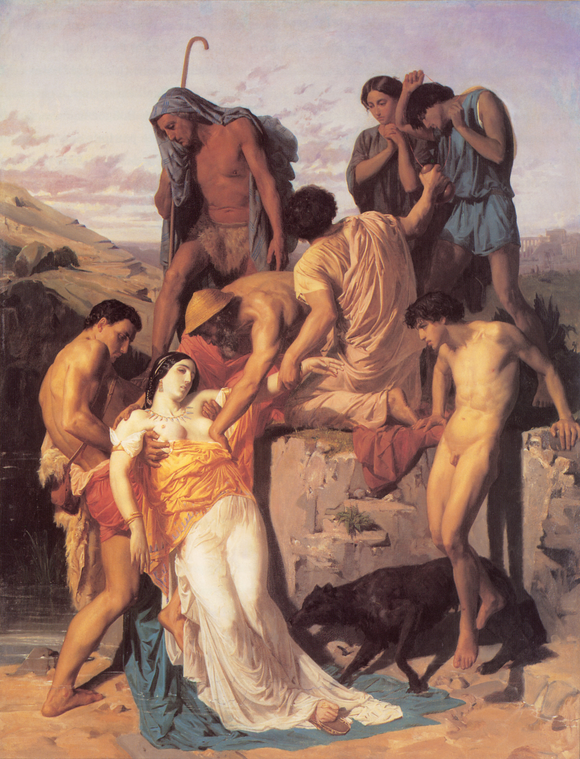 Zenobia found by shepherds on the banks of the Araxes (1850).