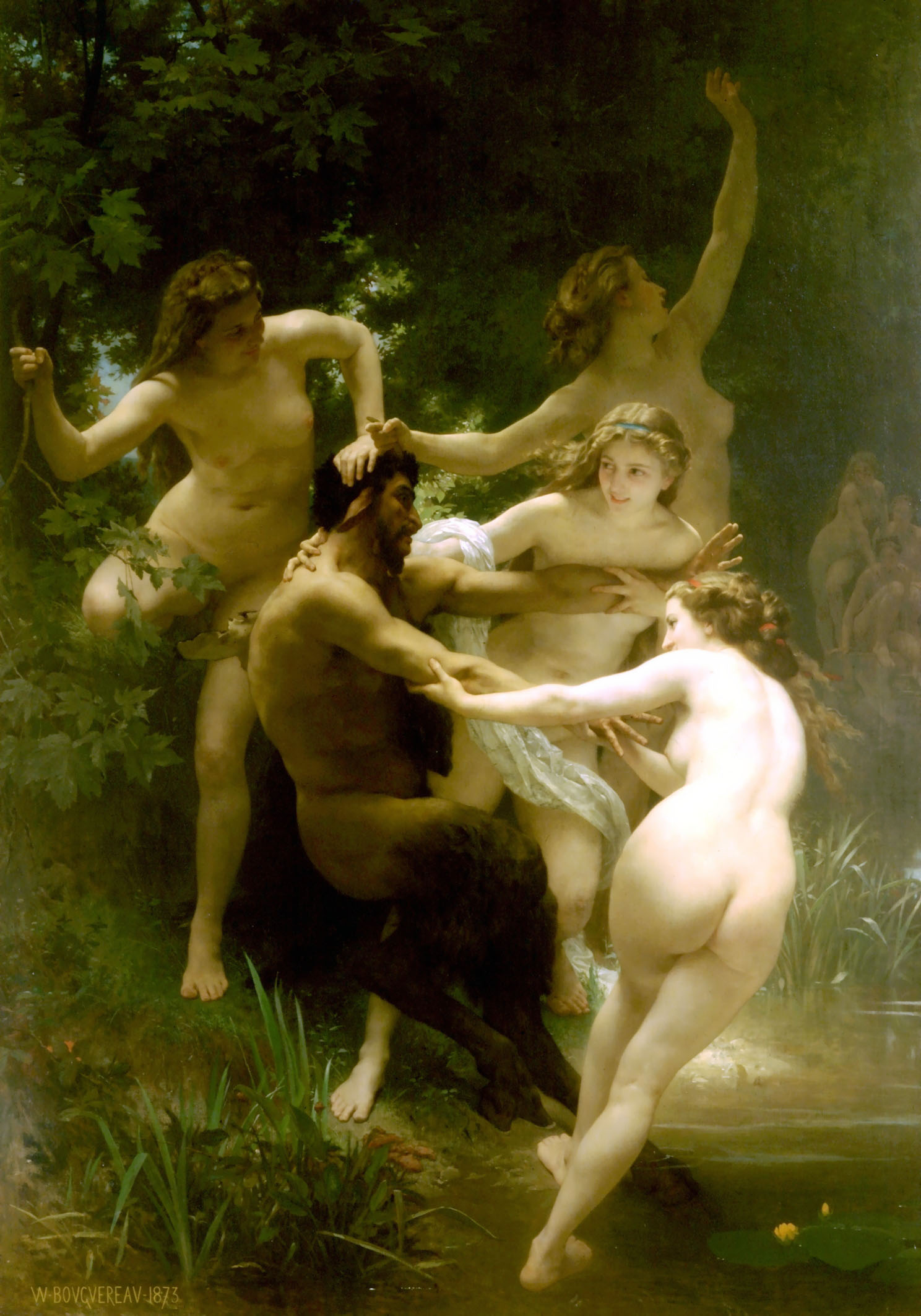 Nymphs and Satyr (1873).
