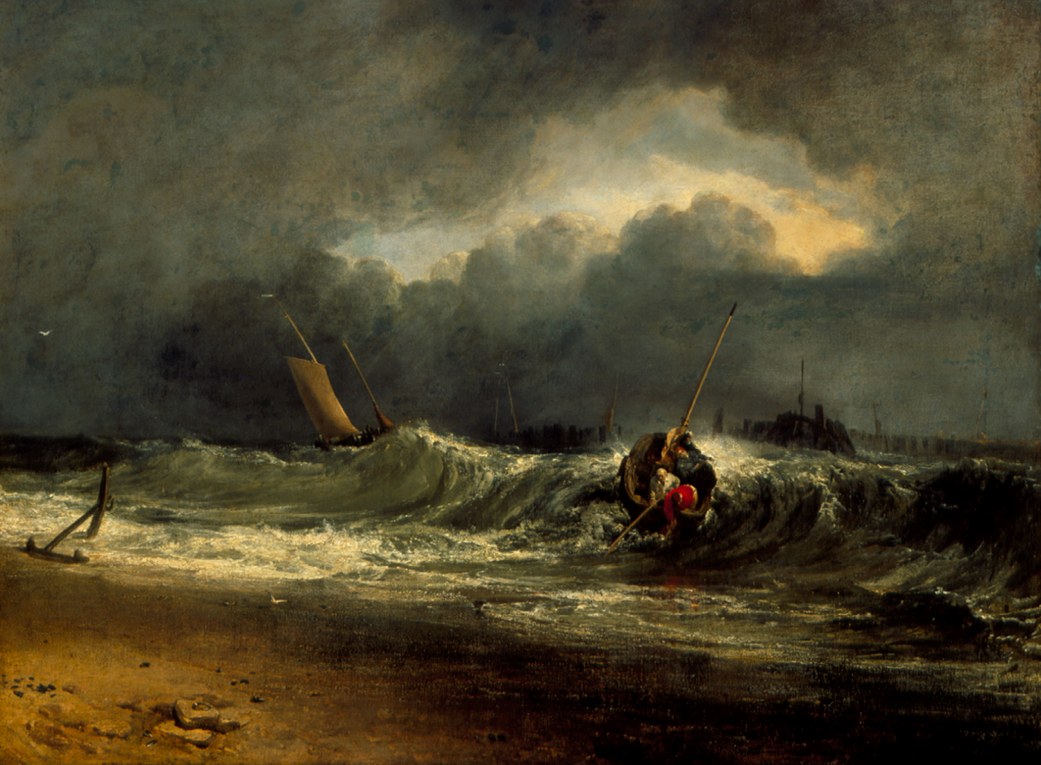 Fishermen Upon a Lee Shore in Squally Weather (1802).
