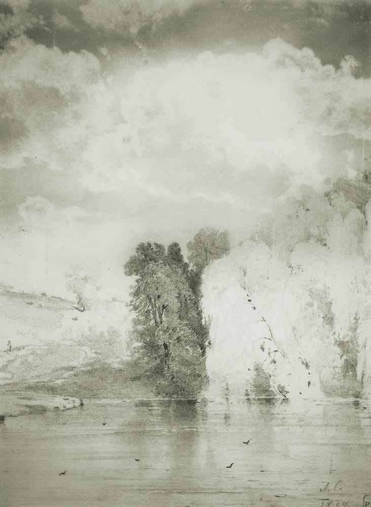 Trees near the lake (1868).
