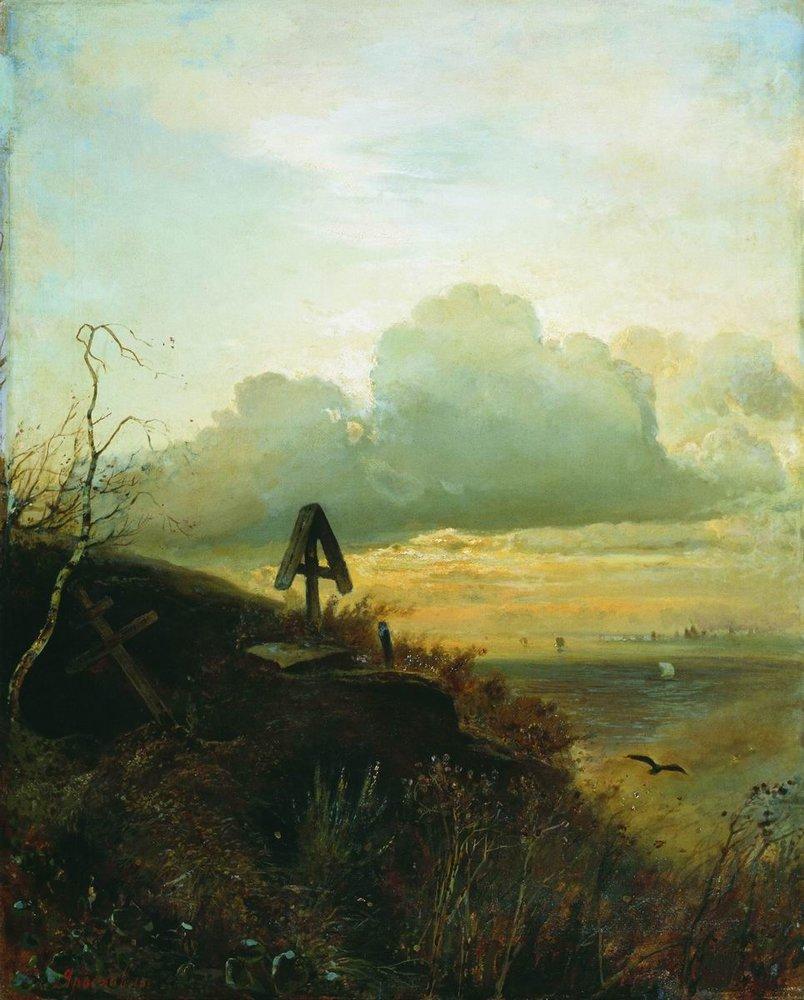 Tomb on the banks of the Volga (1871).