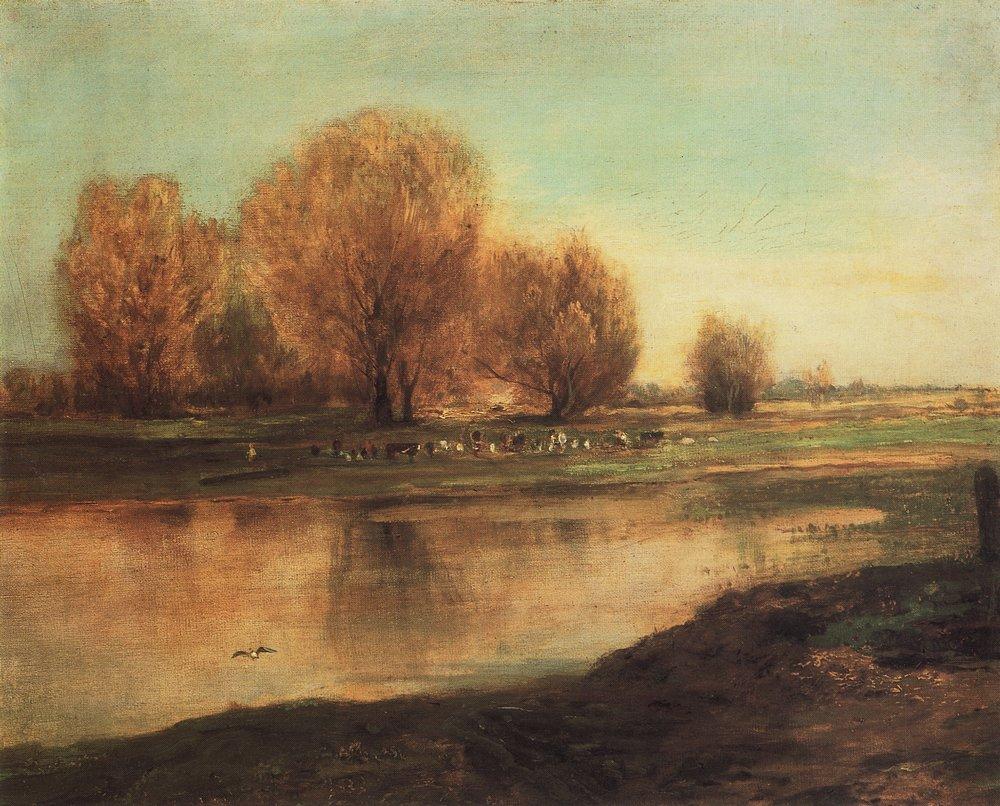 Willow by the pond (1872).