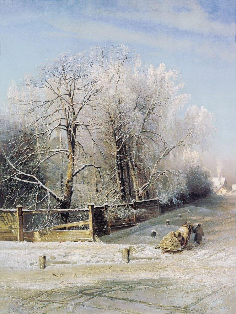 Winter landscape. Moscow (1873).