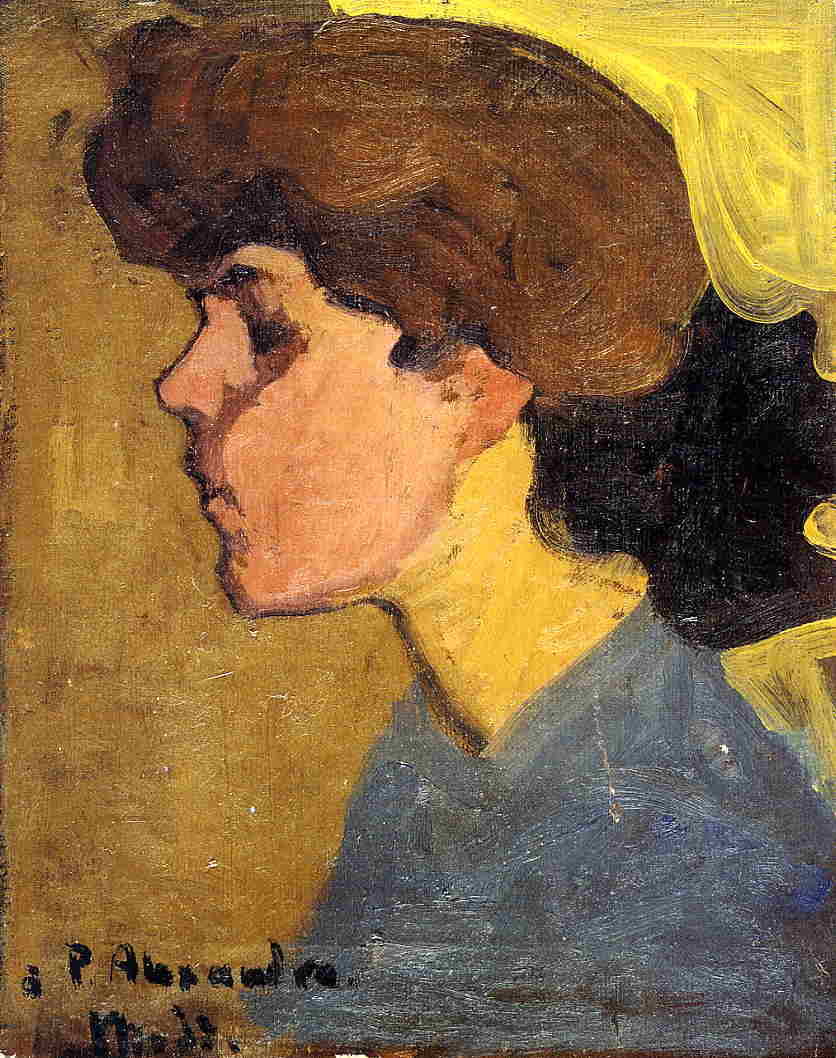 Woman's Head in Profile (1907).