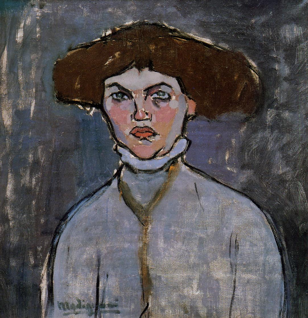 Head of a Young Woman (1908).