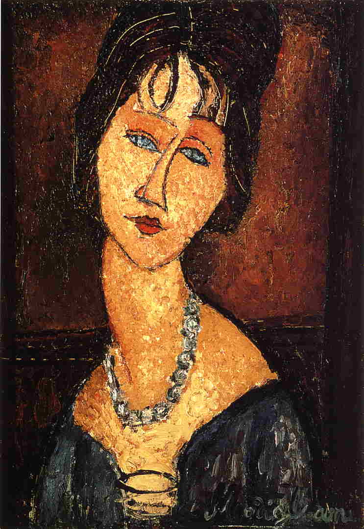 Jeanne Hebuterne with Necklace (1917).