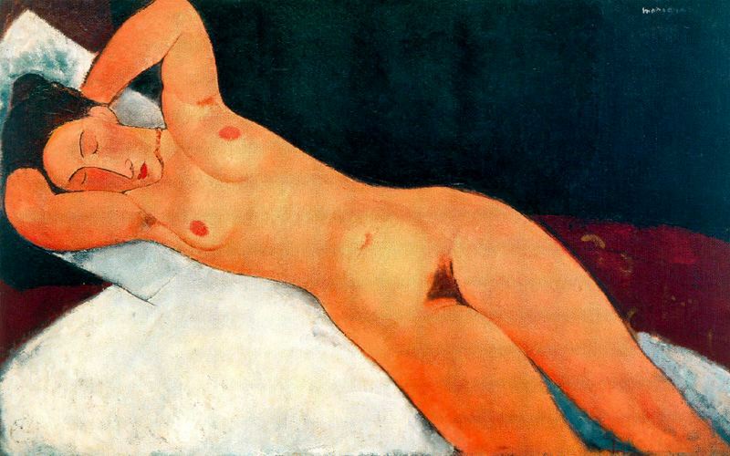 Nude with Necklace (1917).