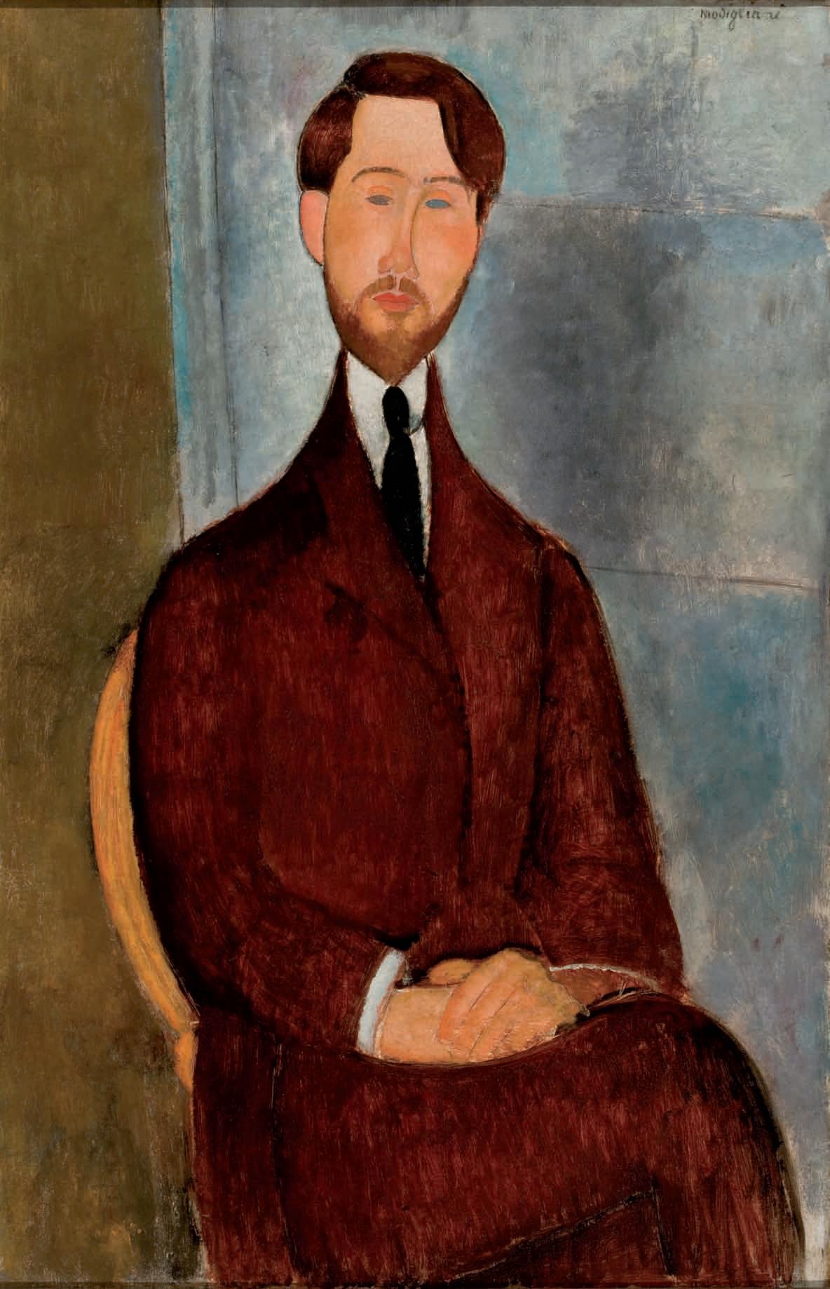 Portrait of Leopold Zborowski (1917).
