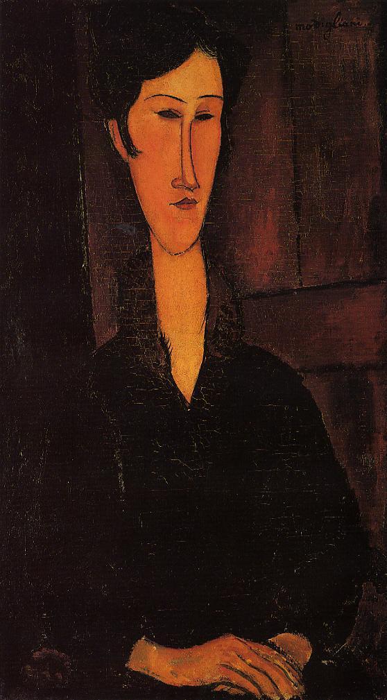 Portrait of Madame Zborowska (1917).