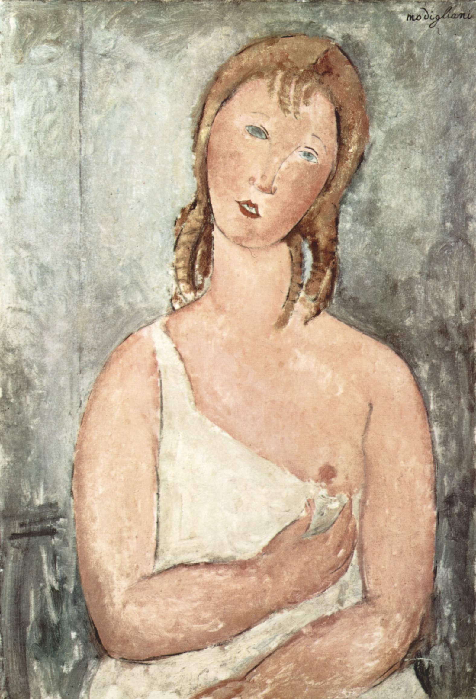 Girl in the shirt (Red-haired girl) (1918).