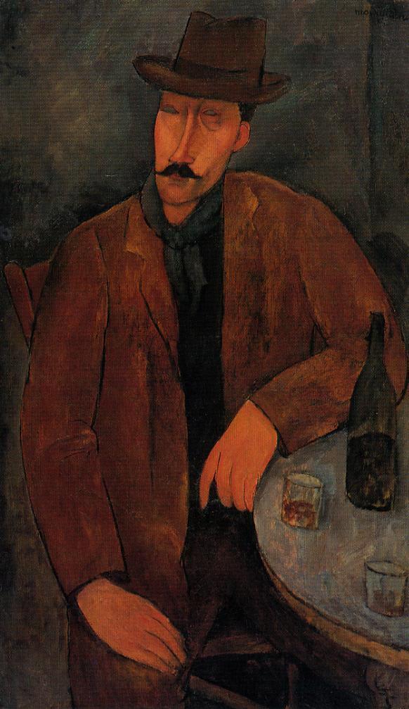 Man with a Glass of Wine (1918).