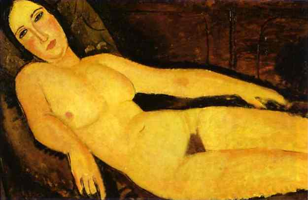 Nude on sofa (1918).
