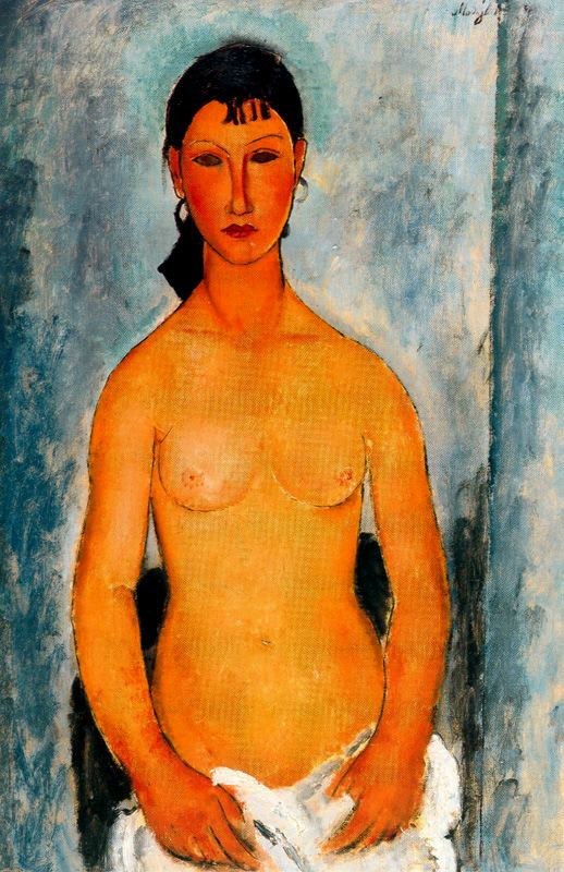 Standing nude (Elvira) (1918).