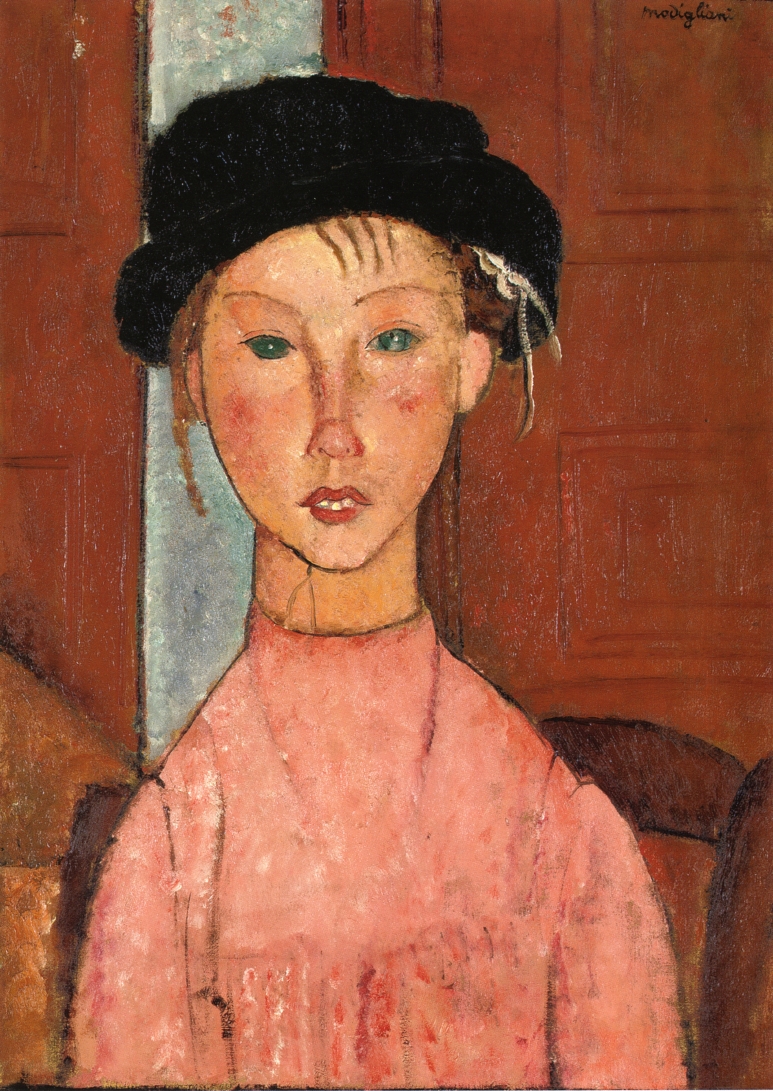 Young Girl in Beret (1918).