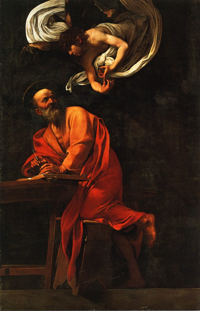Inspiration of Saint Matthew (1602).