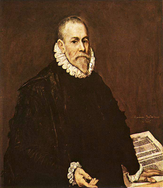 Portrait of a doctor Rodrigo de la Fuente (1580).